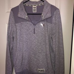 Quarter zip PINK sweatshirt